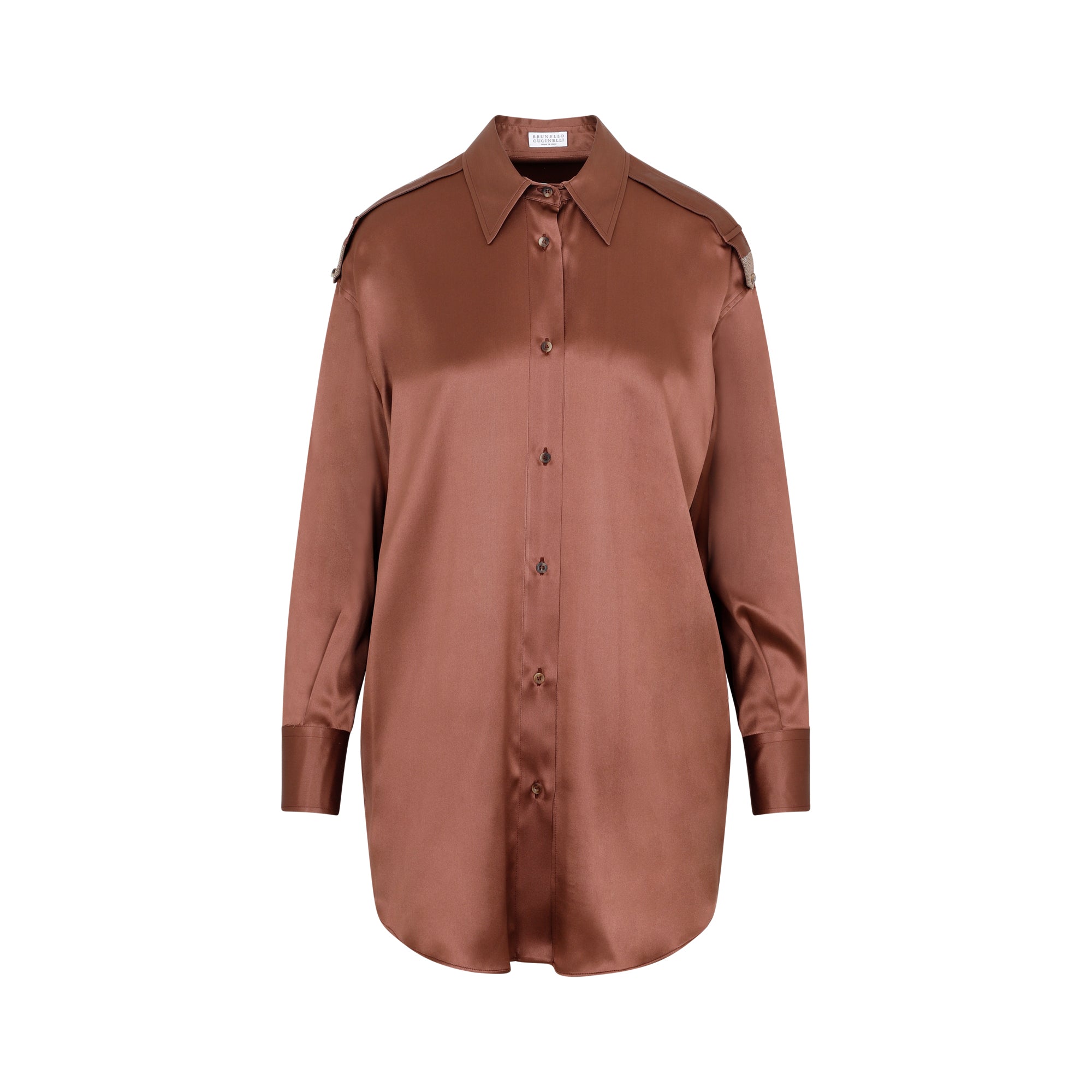 BRUNELLO CUCINELLI Silk Shirt for Men - FW23 Collection