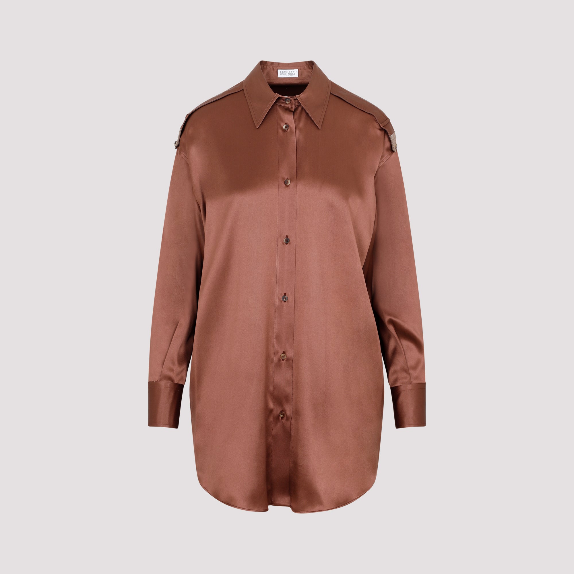 BRUNELLO CUCINELLI Silk Shirt for Men - FW23 Collection