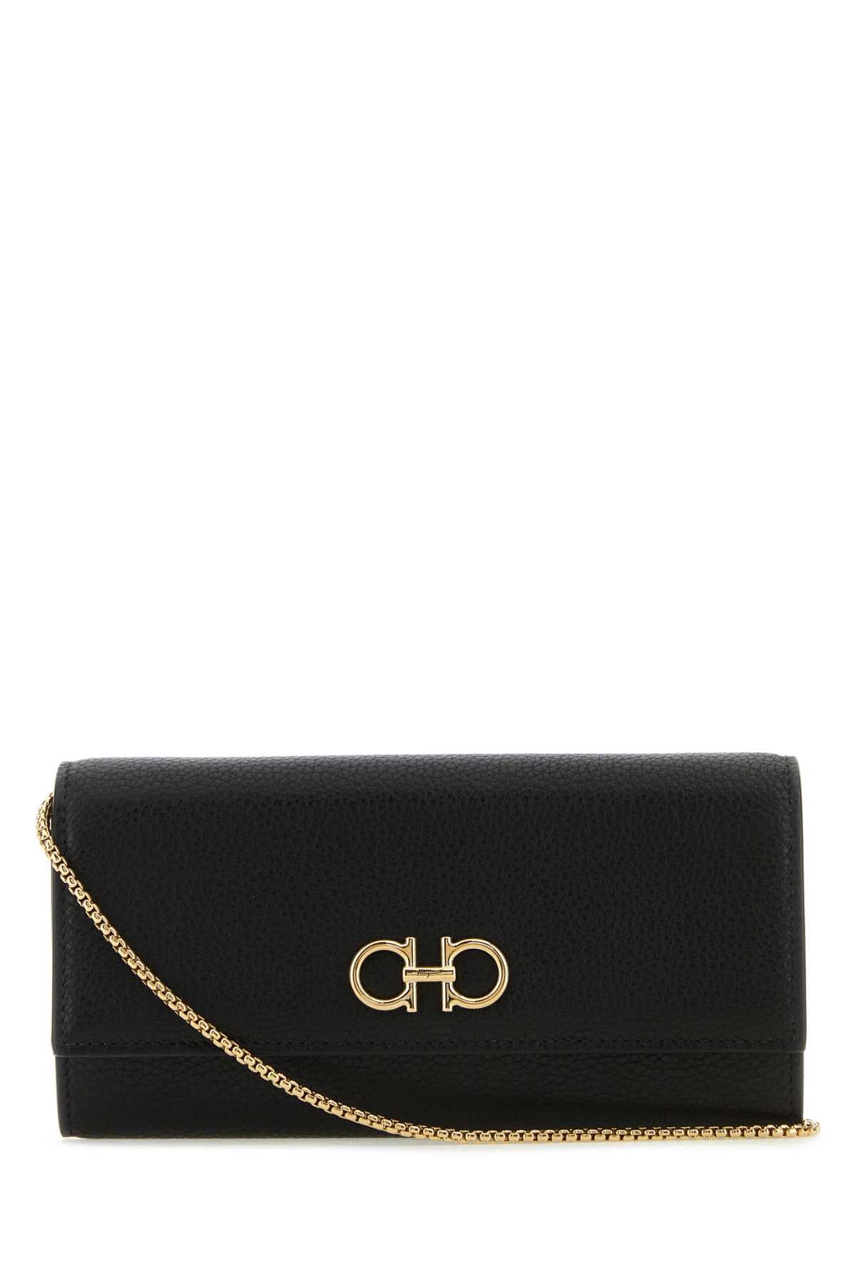 Ferragamo Mini Leather Gancini Hook Wallet
