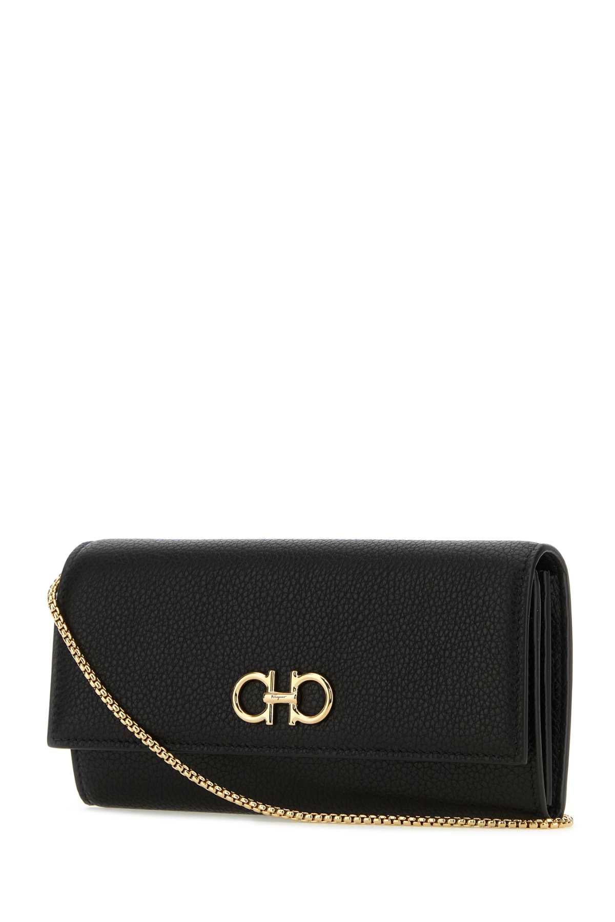 Ferragamo Mini Leather Gancini Hook Wallet