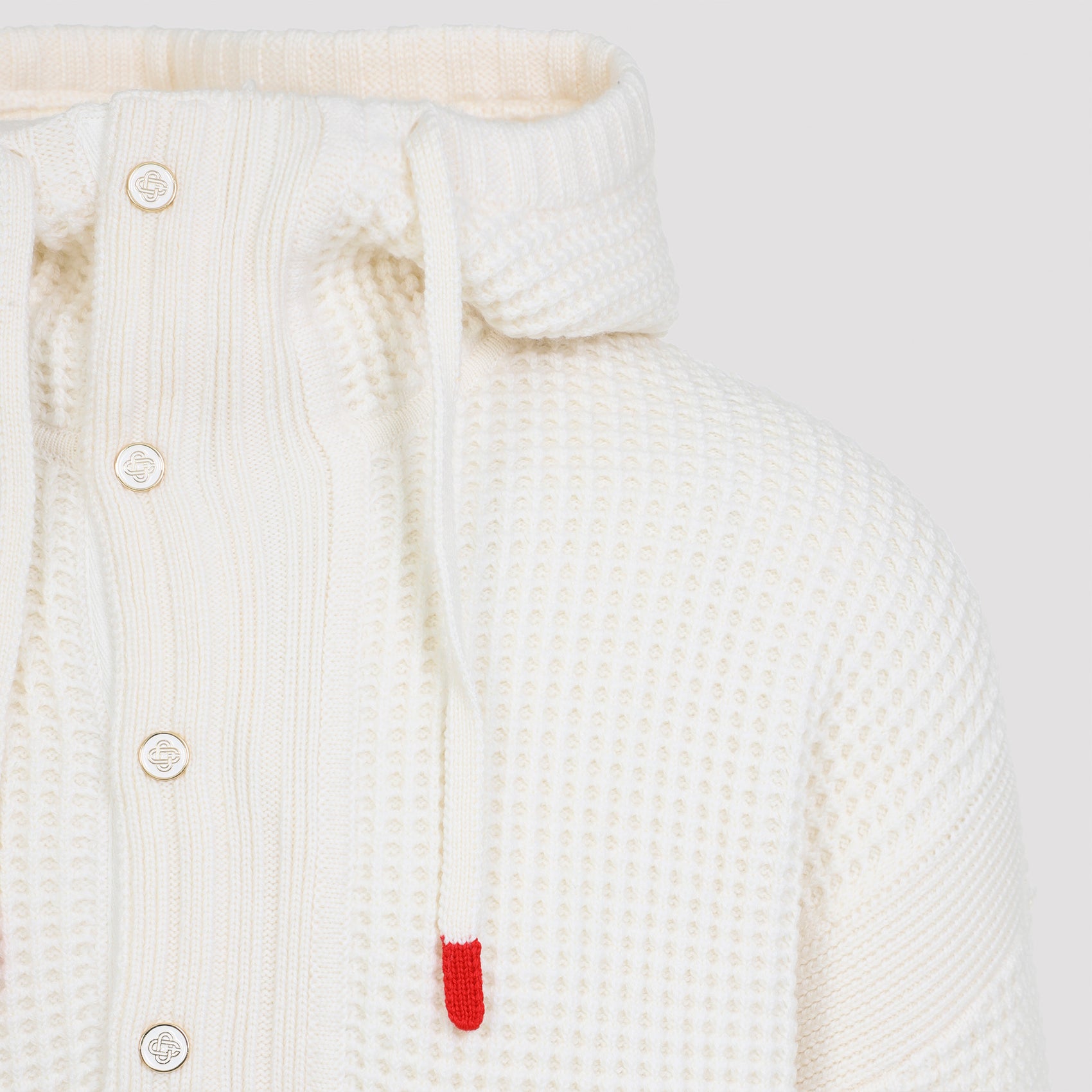 CASABLANCA Waffle Hoodie for Men - FW25 Season