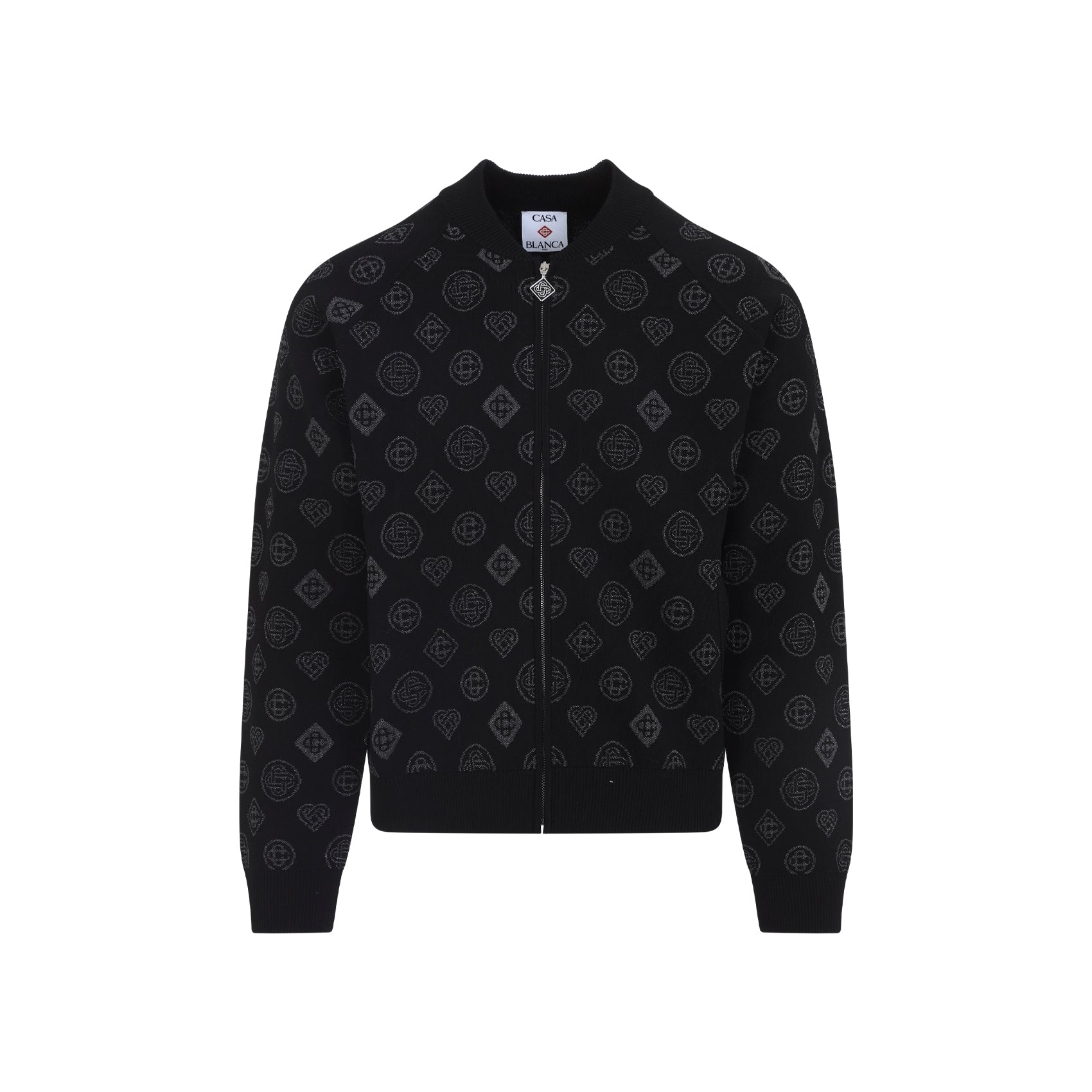 CASABLANCA City Jacquard Bomber Jacket for Men - FW25