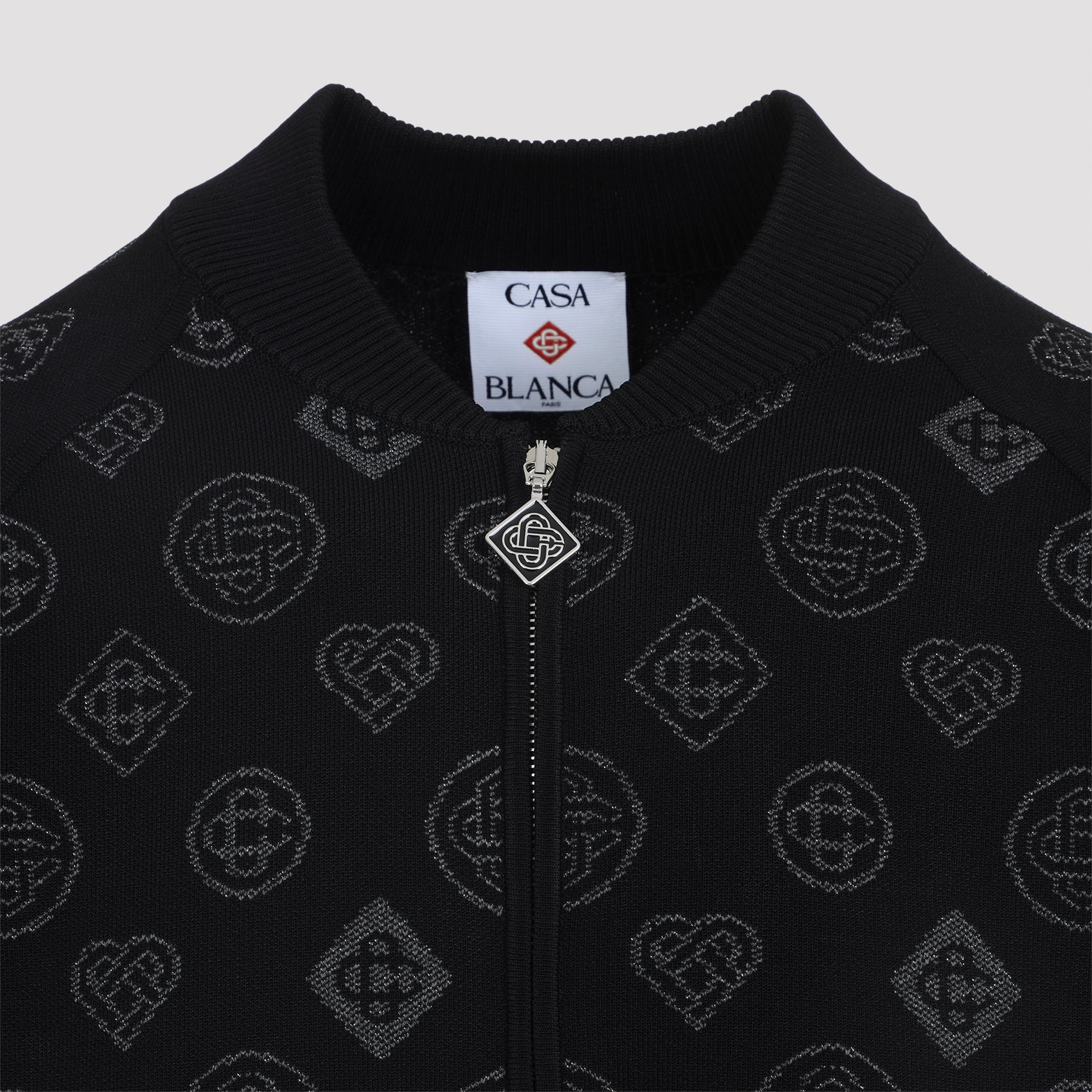CASABLANCA City Jacquard Bomber Jacket for Men - FW25