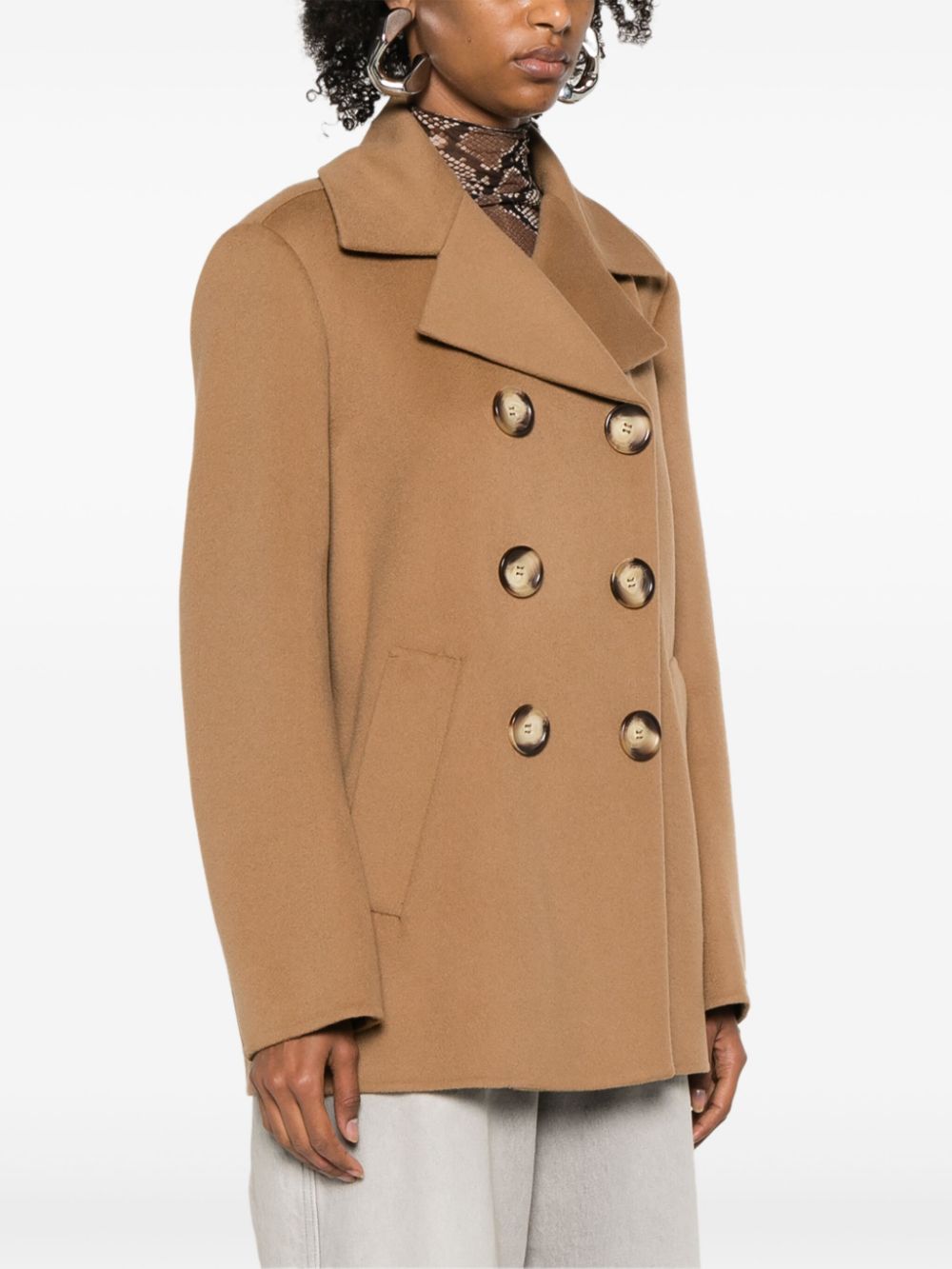 MAX MARA SPORTMAX Wool Jacket with Notched Collar for Women