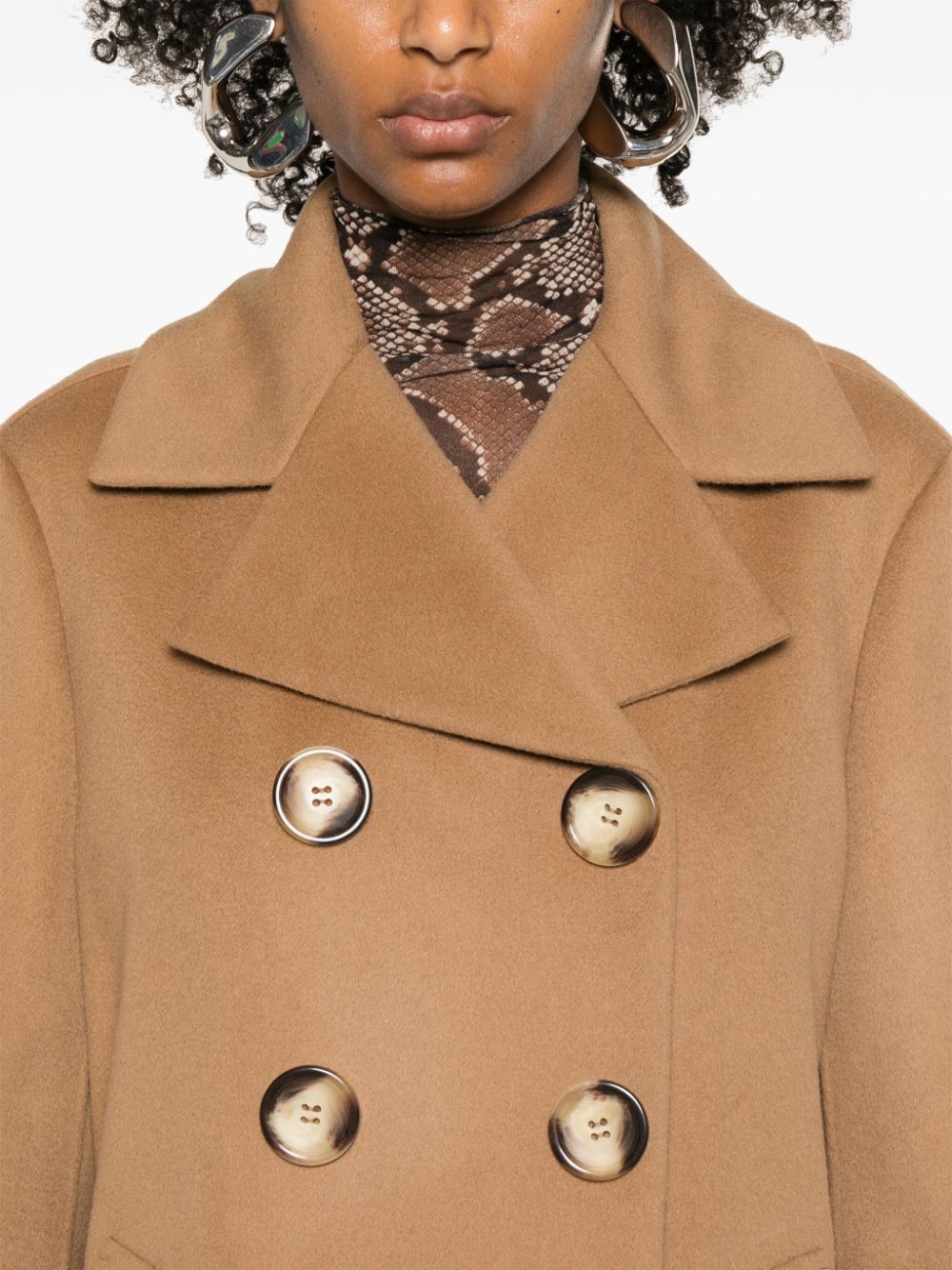 MAX MARA SPORTMAX Wool Jacket with Notched Collar for Women