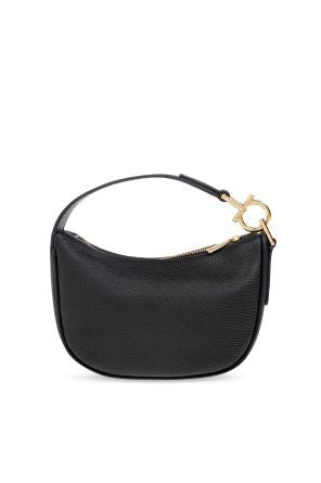 Ferragamo Mini Leather Handbag with Top Zip Fastening