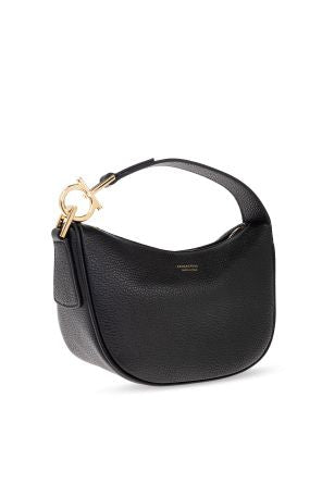 Ferragamo Mini Leather Handbag with Top Zip Fastening
