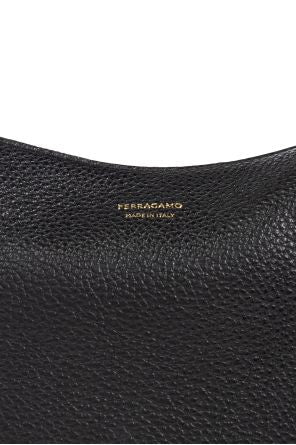 Ferragamo Mini Leather Handbag with Top Zip Fastening