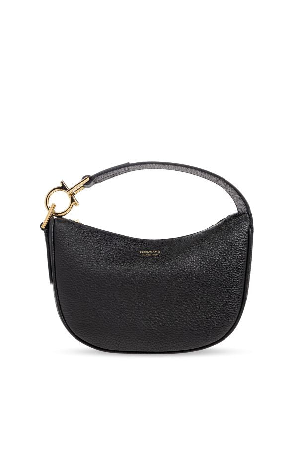 Ferragamo Mini Leather Handbag with Top Zip Fastening