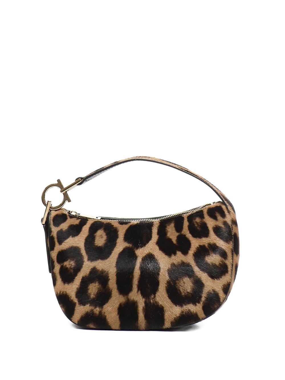 Ferragamo Leather Smile Handbag - Women's Mini Design - FW25