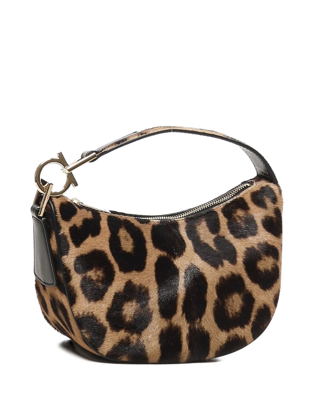 Ferragamo Leather Smile Handbag - Women's Mini Design - FW25