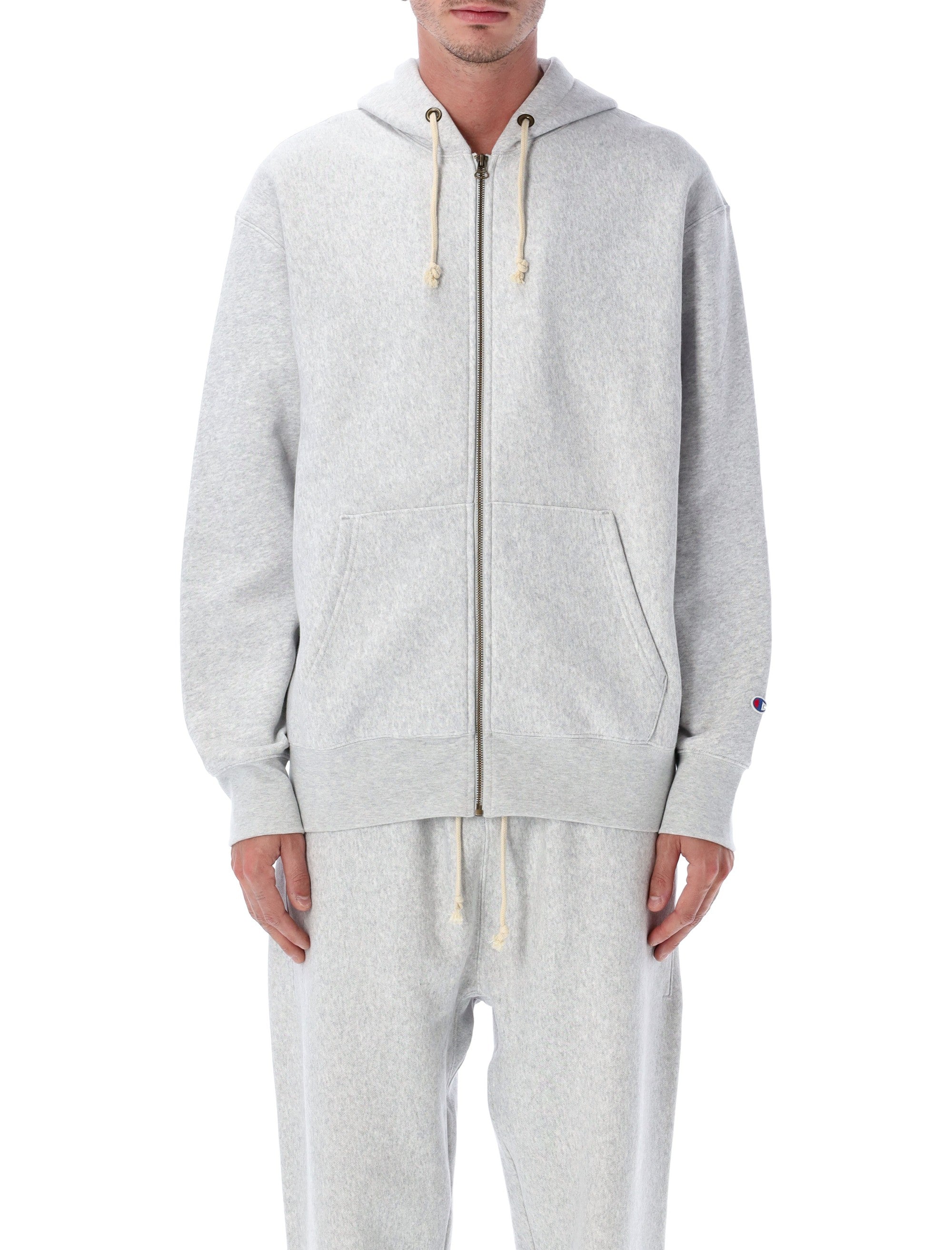 CHAMPION REVERSE WEAVE Men's Full Zip Patch Hoodie