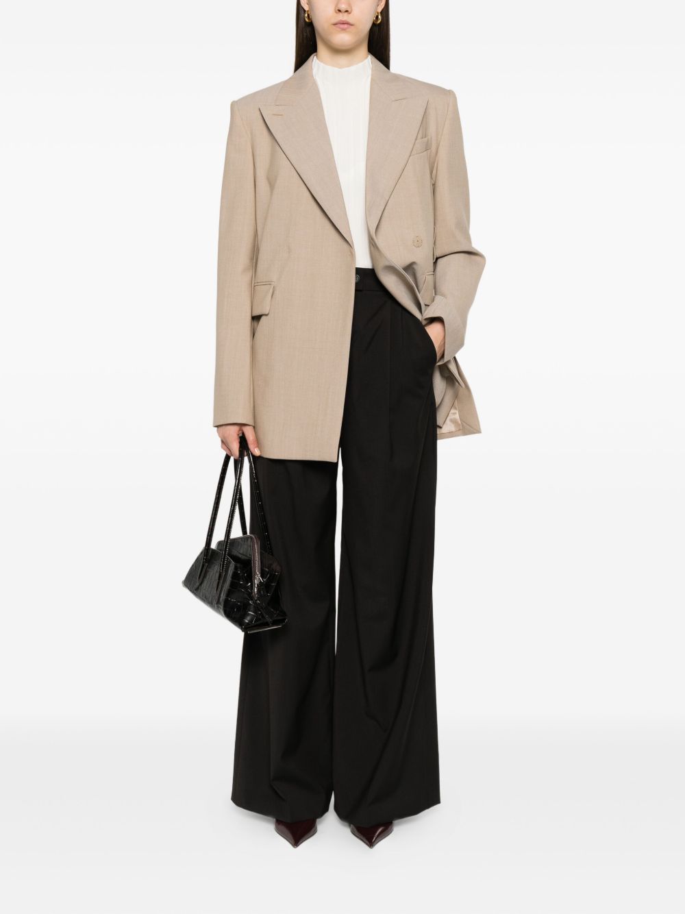 MAX MARA SPORTMAX High Waist Pleated Trousers for Women