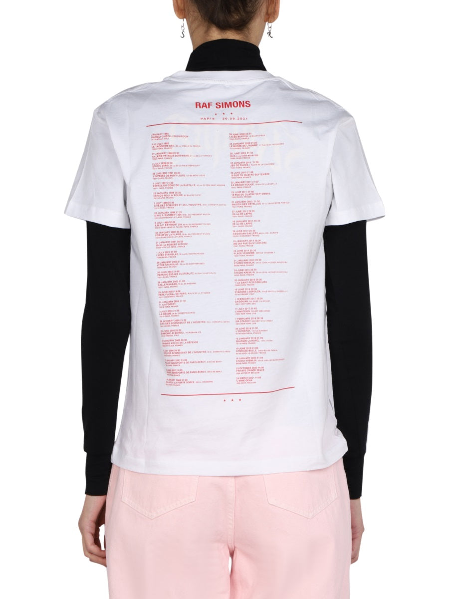 RAF SIMONS Logo Print T-Shirt for Women