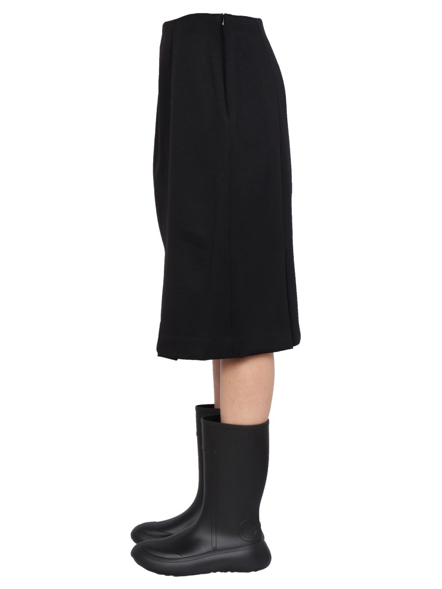 RAF SIMONS Straight Cut Mini Skirt for Women