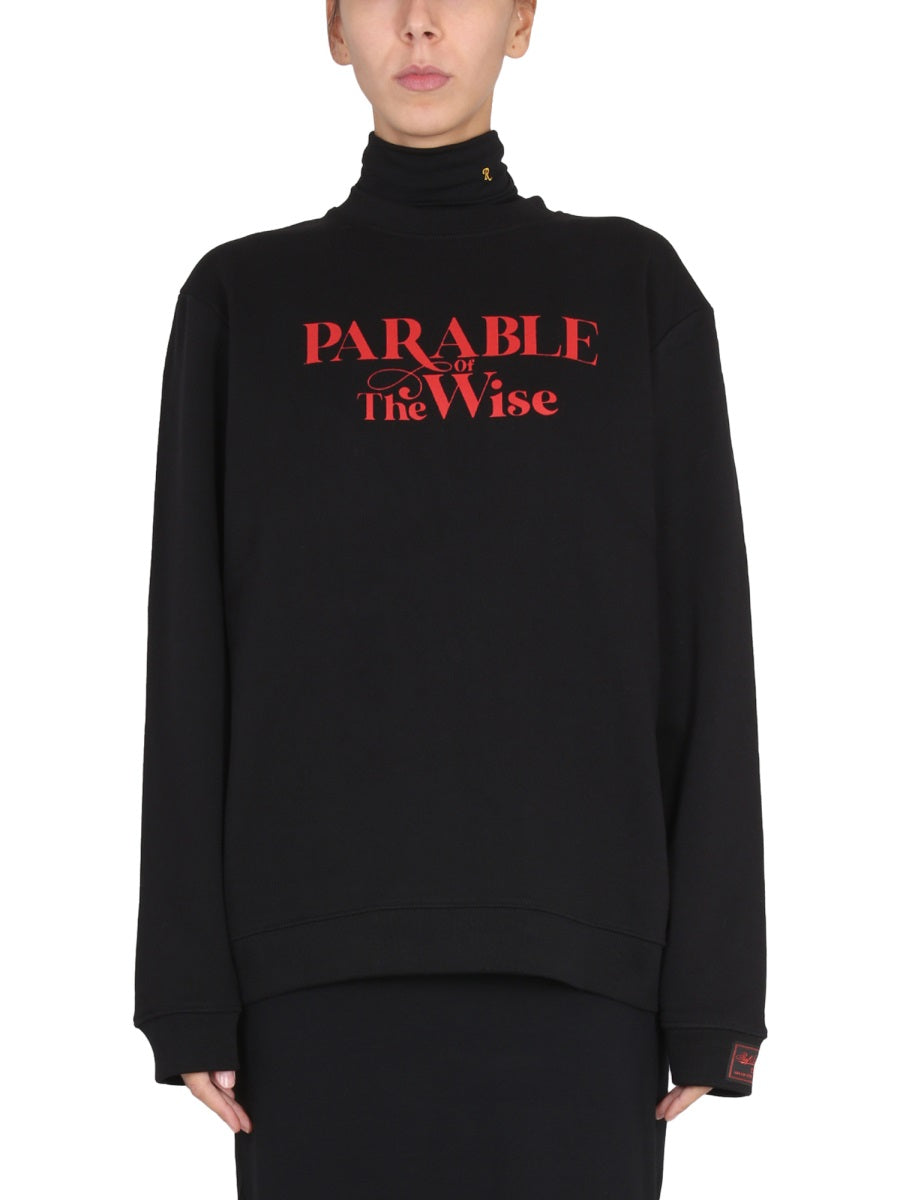 RAF SIMONS Crawling Front Print Women's Crewneck Sweatshirt