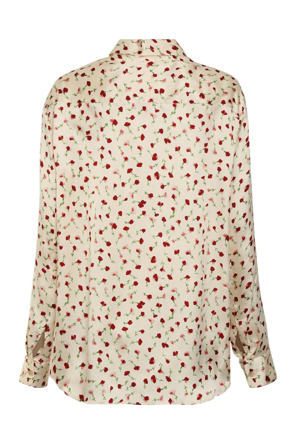 KHAITE Rounded Hem Printed Silk Shirt - Size XS to XL