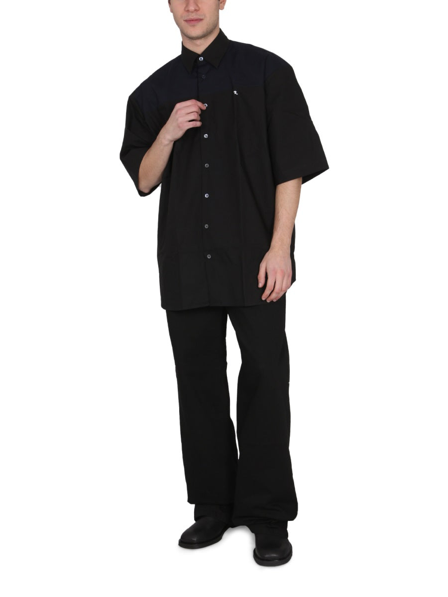 RAF SIMONS Two-Tone American Shirt - Classic Collar for Men