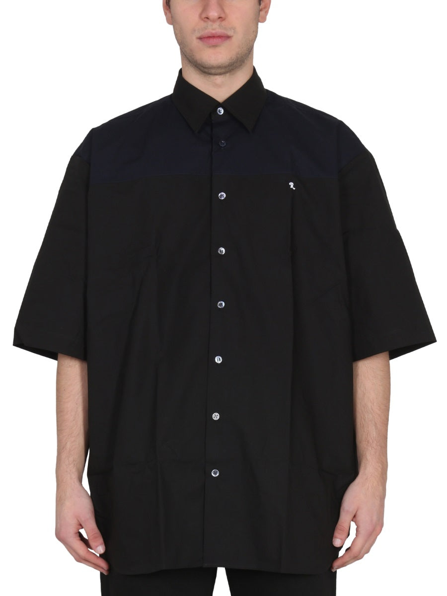 RAF SIMONS Two-Tone American Shirt - Classic Collar for Men