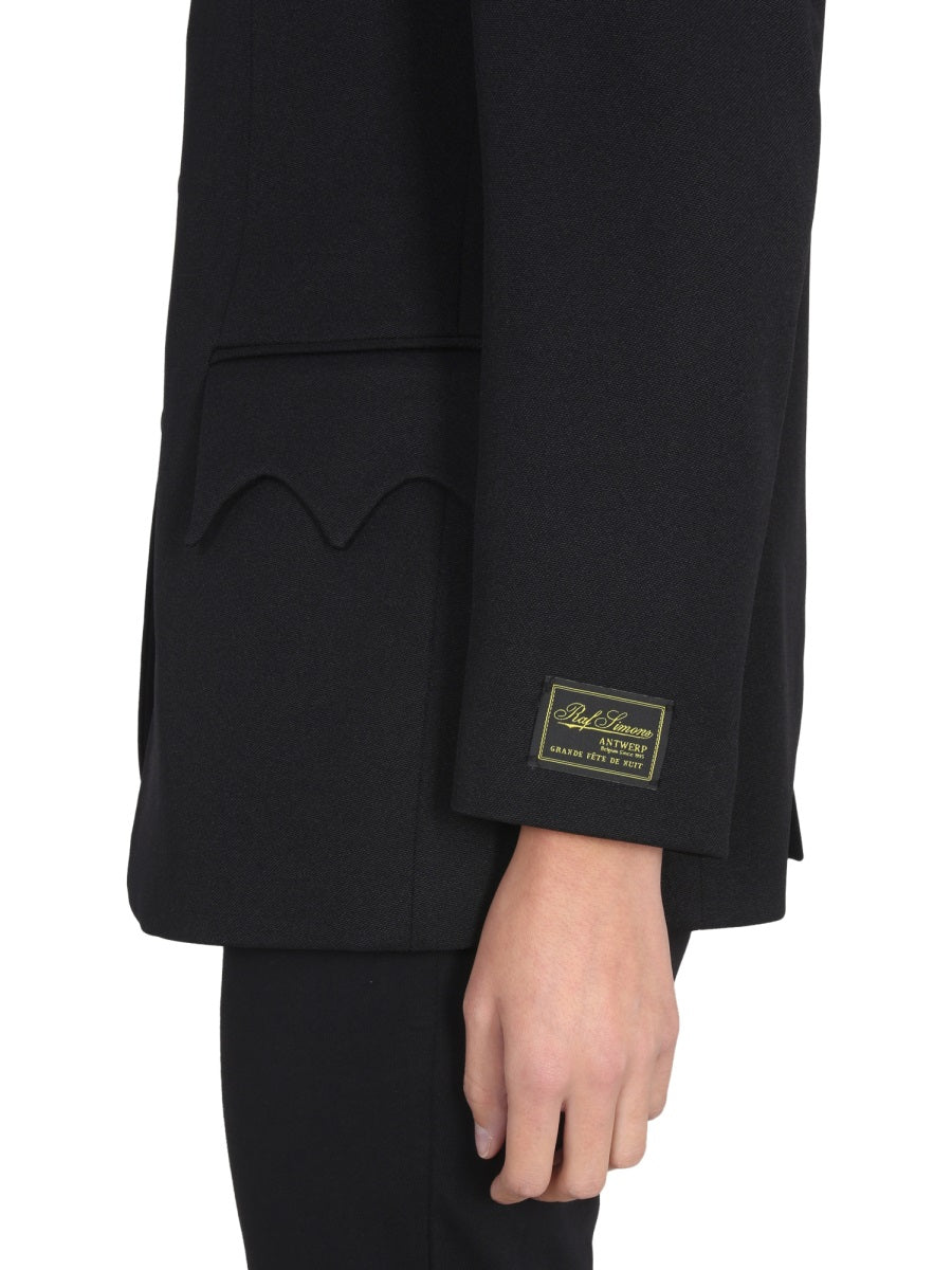 RAF SIMONS Sleek Single-Breasted Mini Jacket for Women