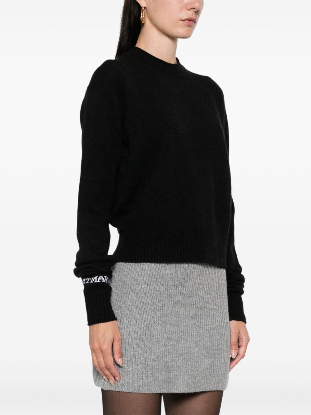 MAX MARA SPORTMAX Wool-Cashmere Blend Crewneck Sweater
