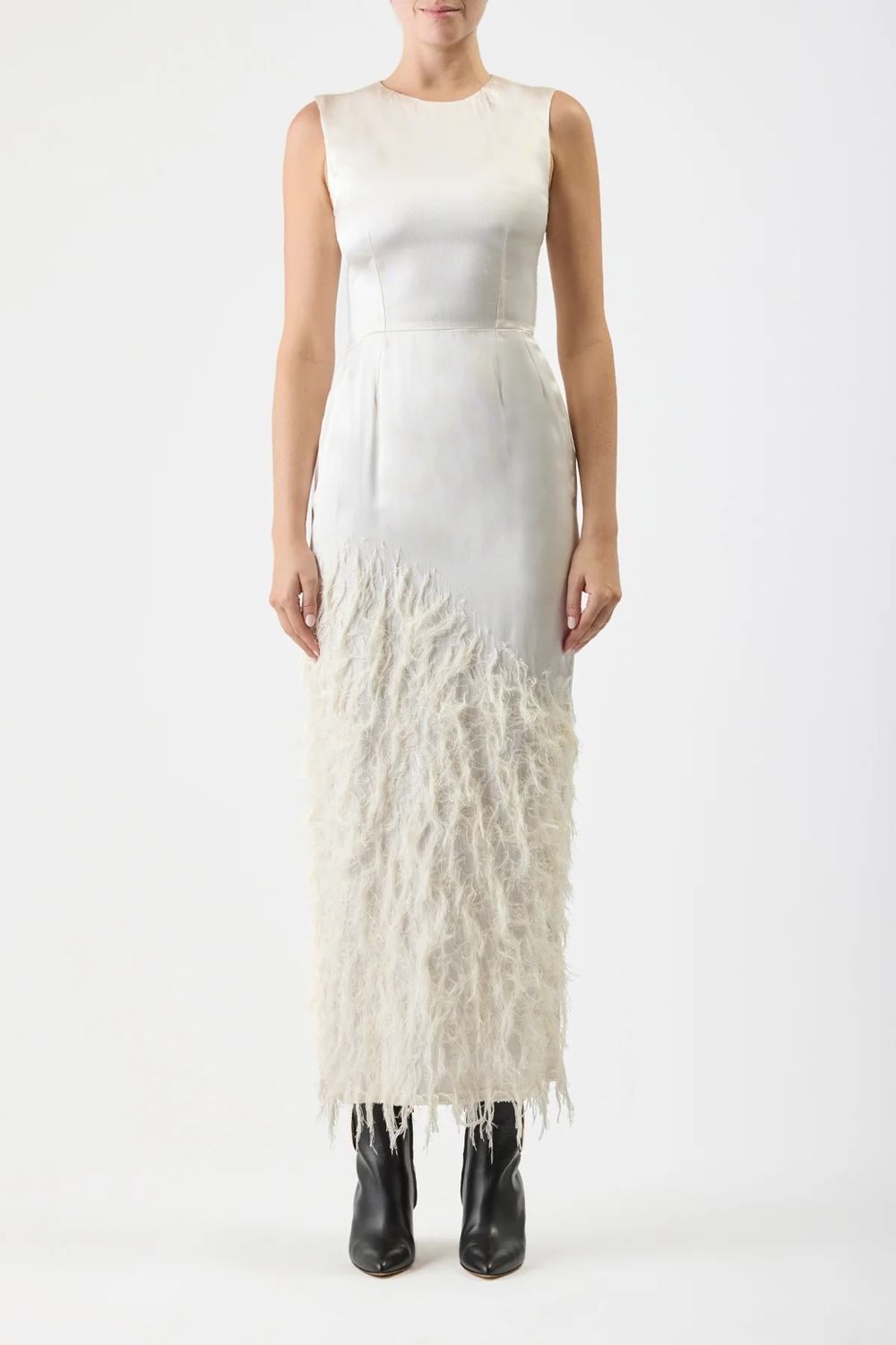 GABRIELA HEARST Feather Mini Dress