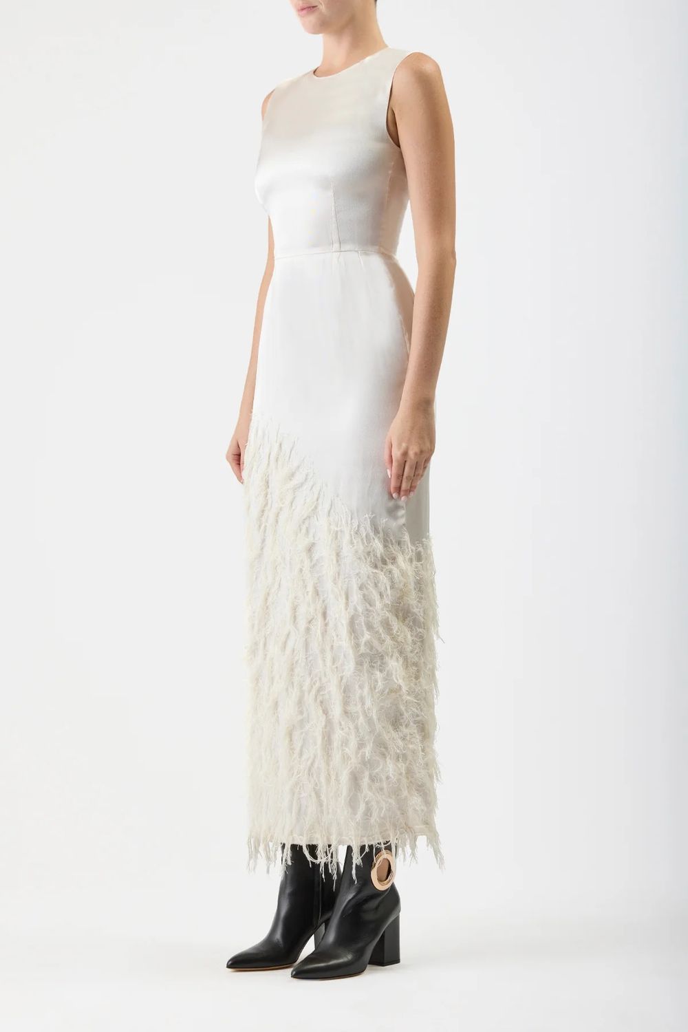 GABRIELA HEARST Feather Mini Dress