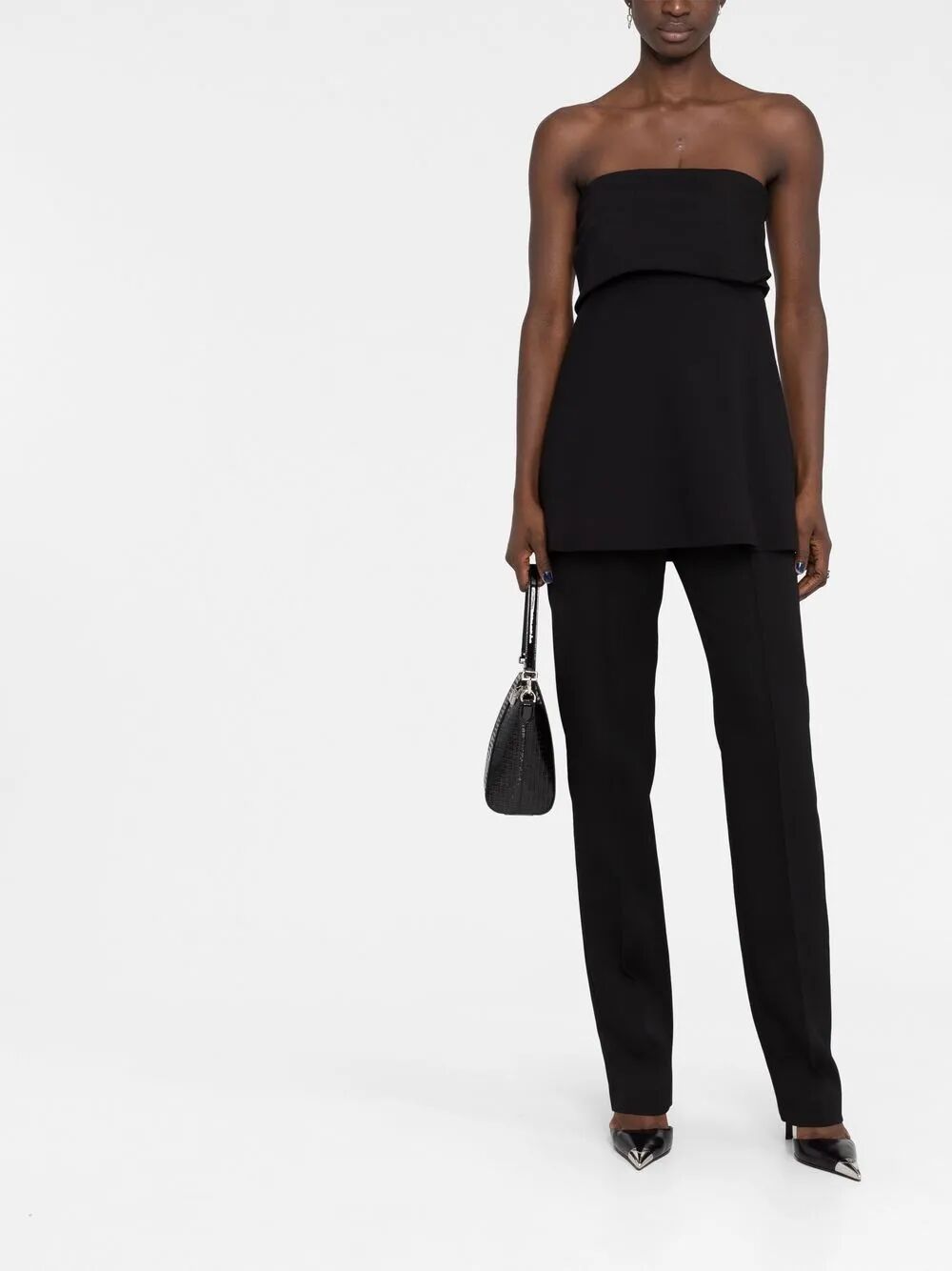 TOTEME Wool Crepe Band Tube Top