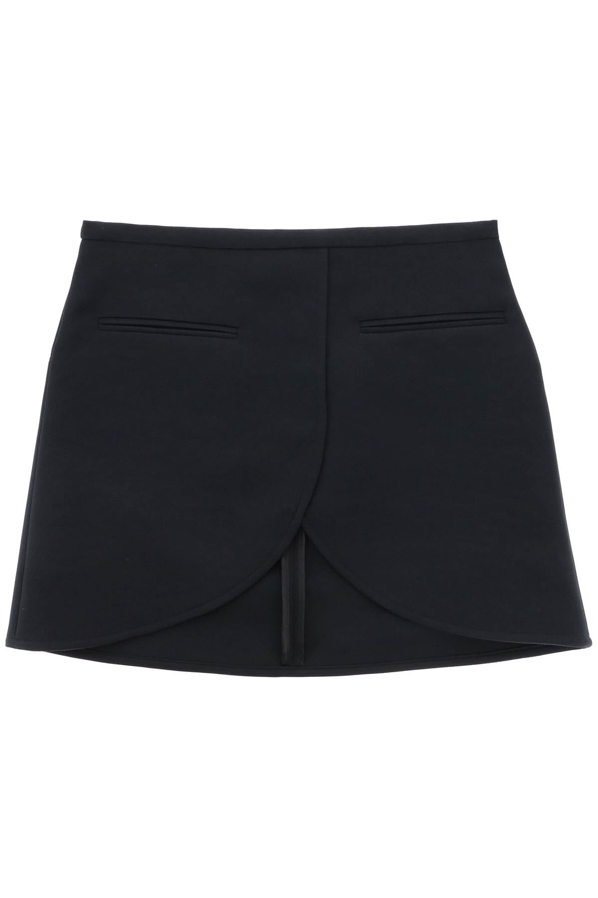 COURREGÈS Stylish Ellipse Twill Mini Skirt for Women