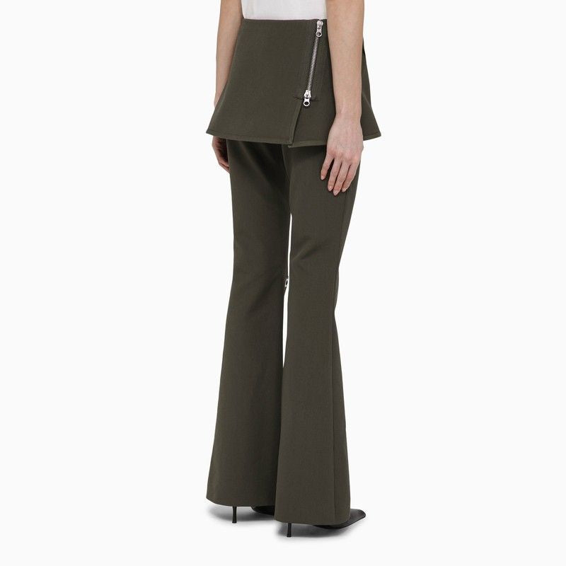 COURREGÈS Women's Flared Mini Skirt Trousers