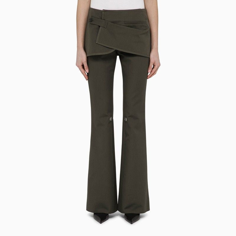 COURREGÈS Women's Flared Mini Skirt Trousers