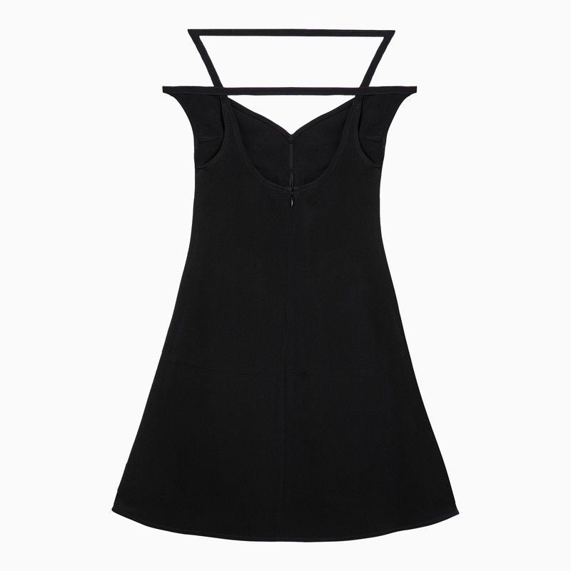 COURREGÈS Sweetheart Neckline Adjustable Strap Mini Bustier Dress