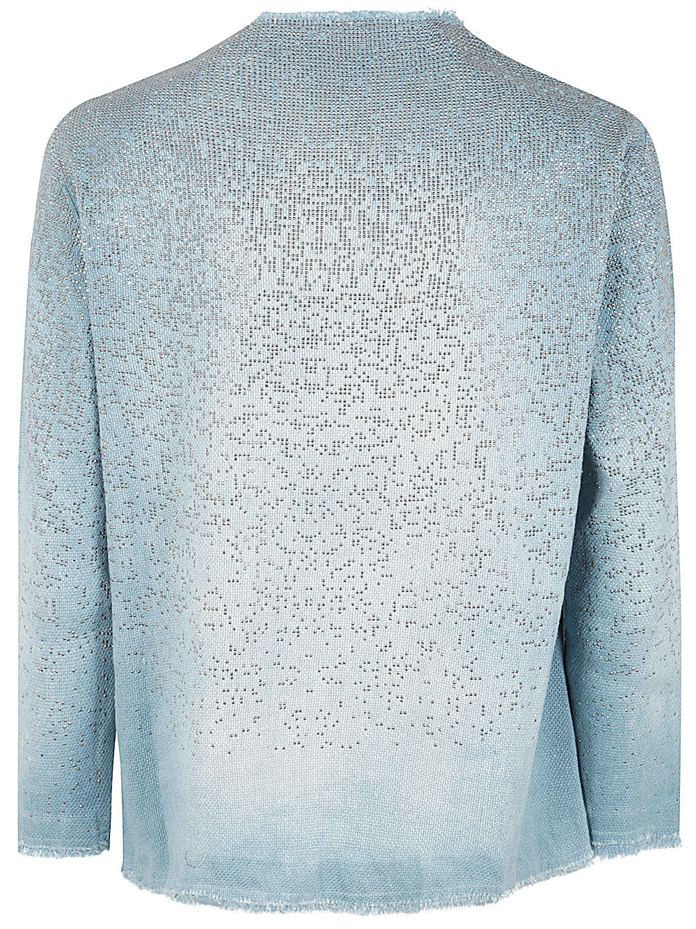 AVANT TOI Round Neck Micro Mat Stitch Mini Jacket with Studs and Strass