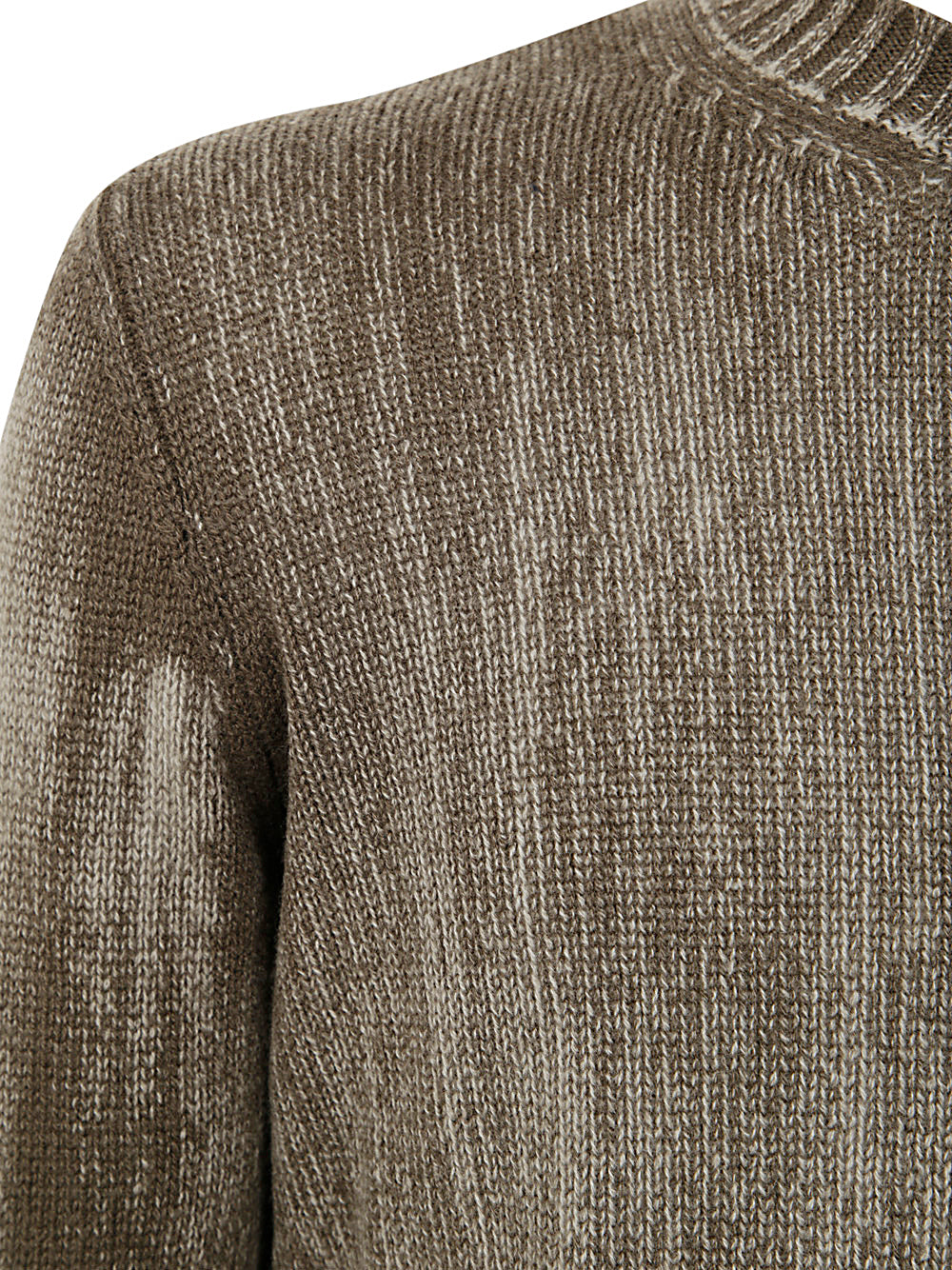 AVANT TOI Tonal Effect Round Neck Off Gauge Pullover