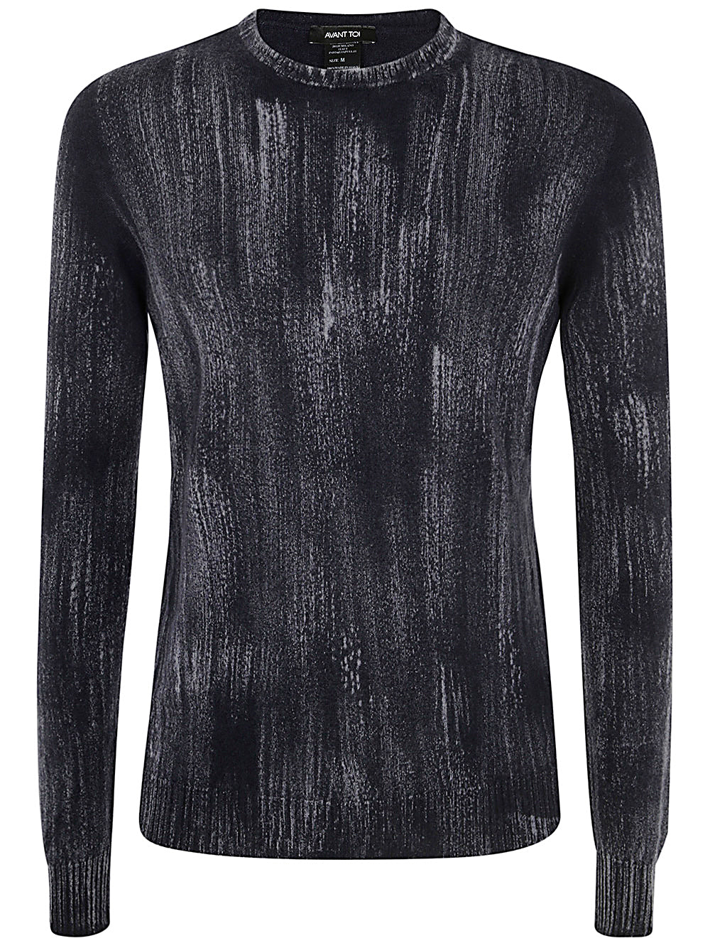 AVANT TOI Tonal Effect Round Neck Reversible Pullover