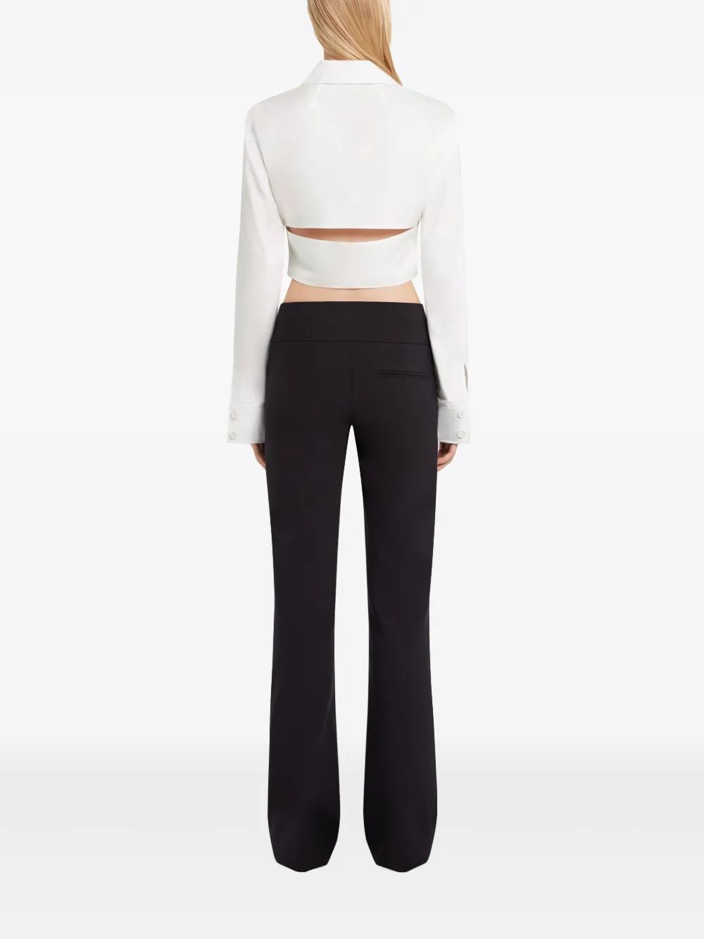 COURREGÈS Mini Crop Shirt with Two Pockets