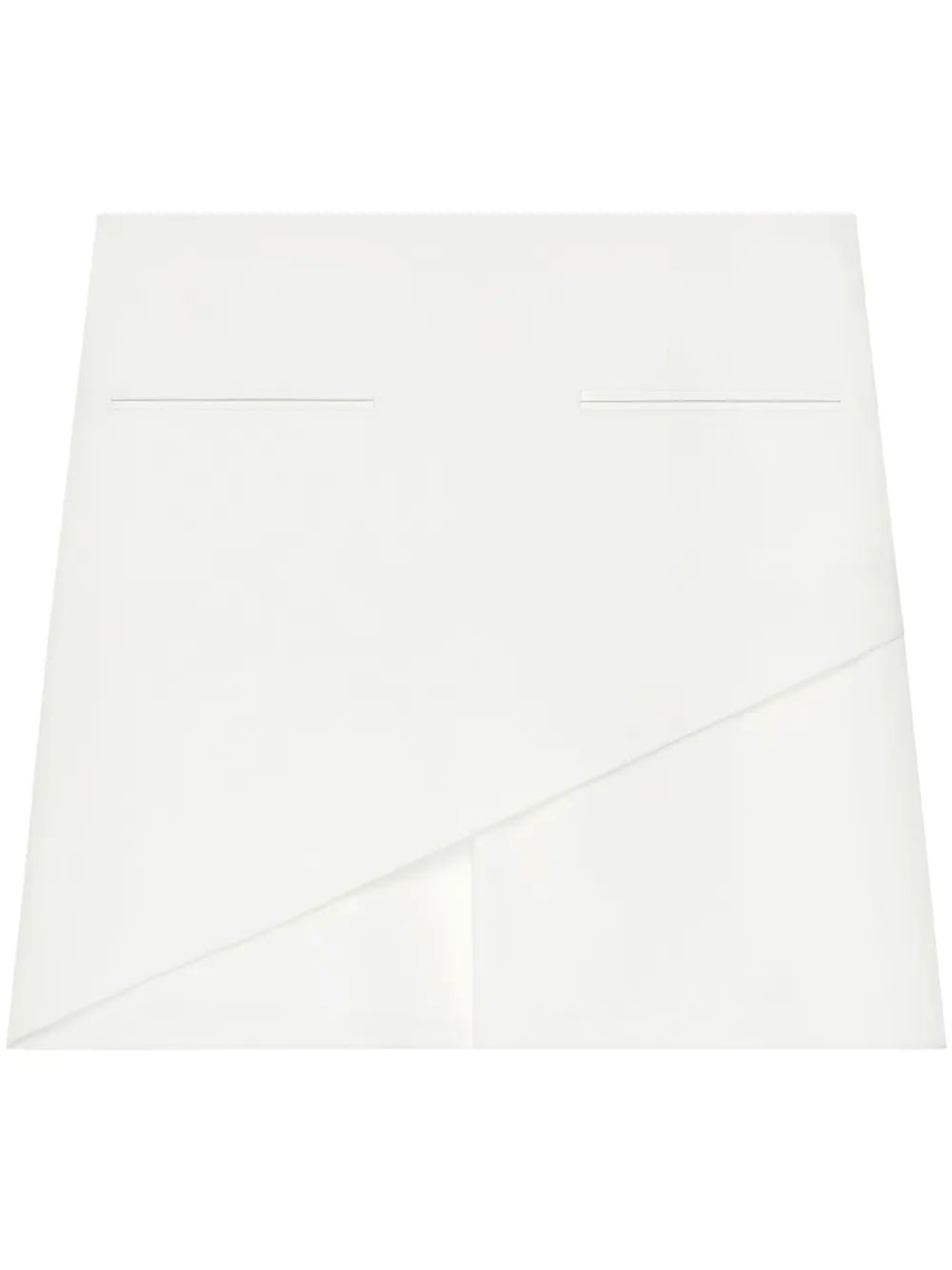 COURREGÈS Women's Mini Skirt in Crepe Fabric