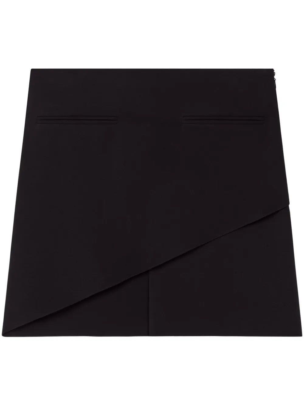 COURREGÈS Mini Skirt in Infinity Crepe