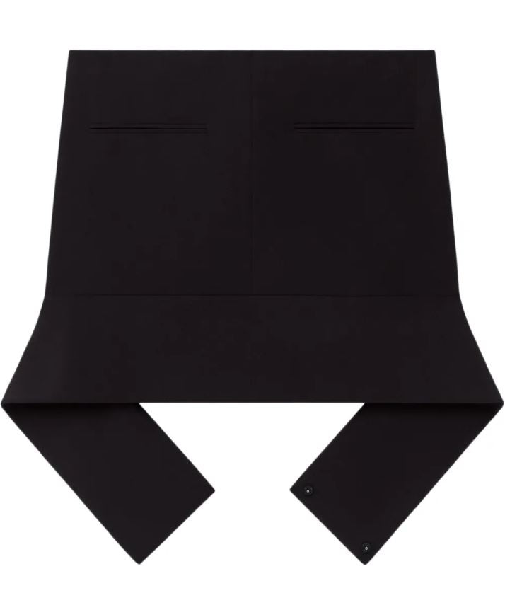 COURREGÈS Chic Mini Polyester Skirt for Women