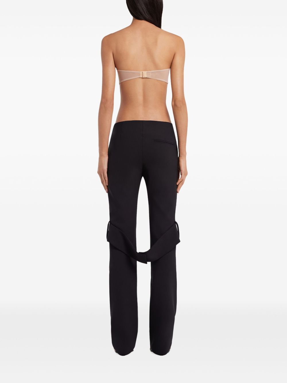 COURREGÈS Stretchy Viscose Bandeau Top