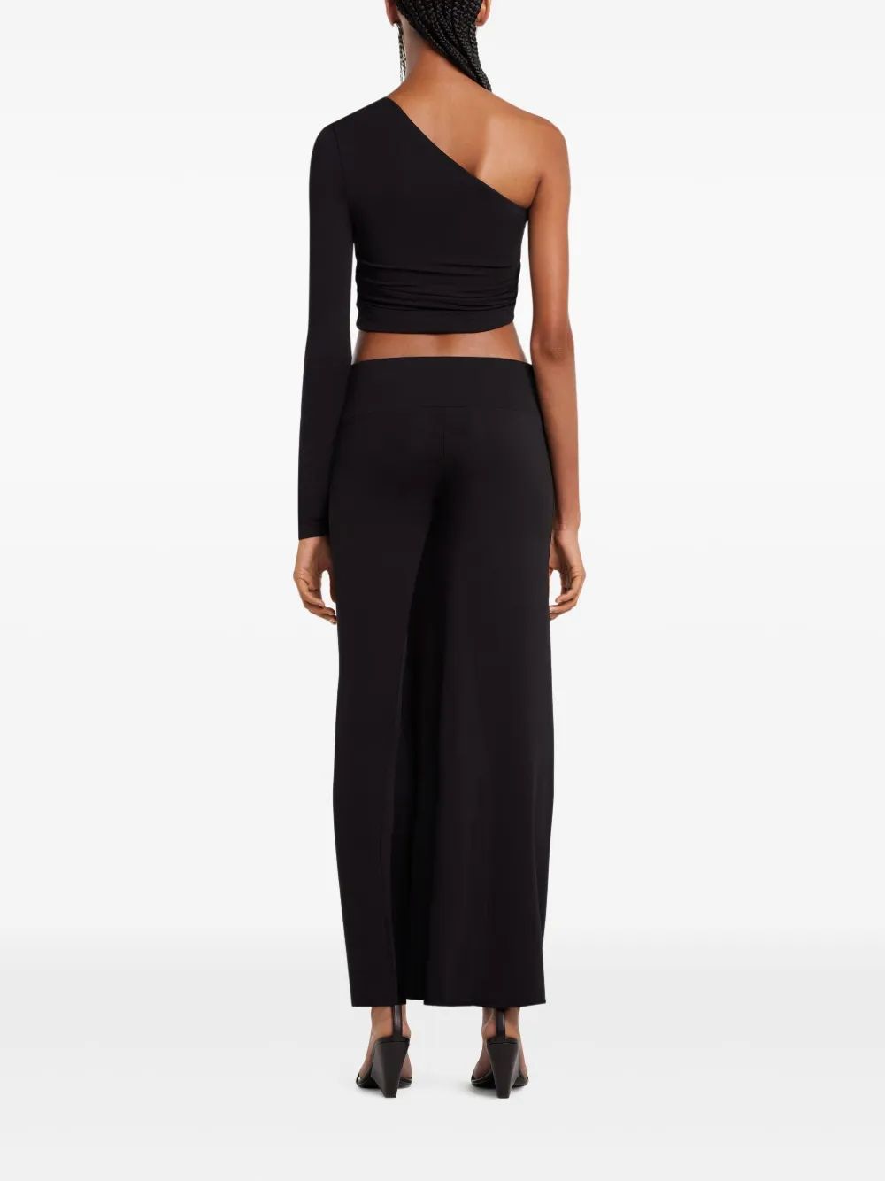 COURREGÈS Asymmetrical Twist Mini Crop Top