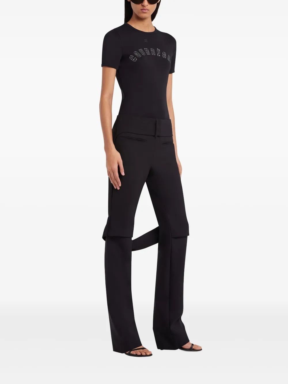 COURREGÈS Medusa Contrast Mini T-Shirt