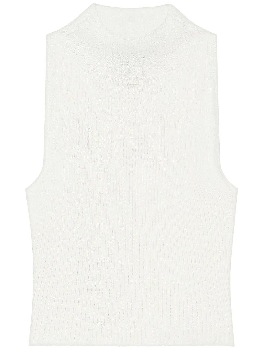 COURREGÈS Natural High Neck Top