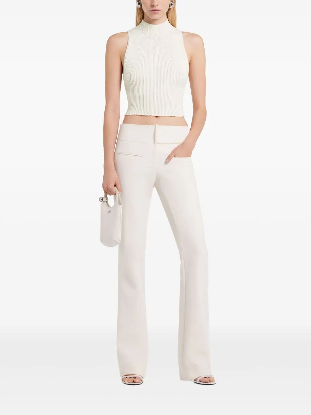 COURREGÈS Natural High Neck Top