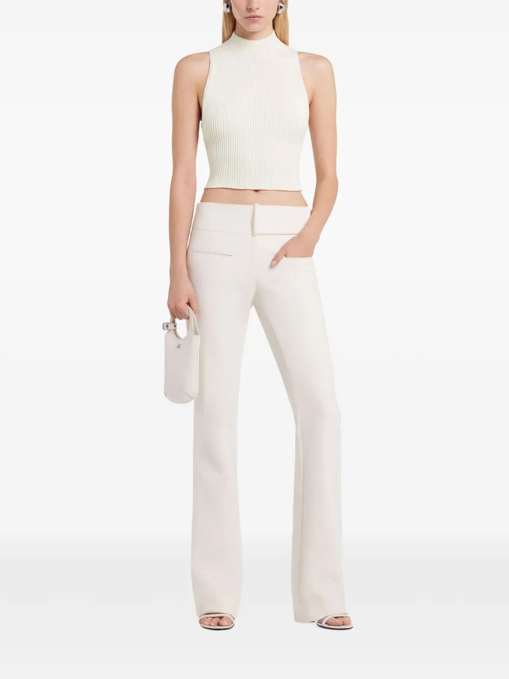 COURREGÈS Women's Mockneck Mini T-Shirt