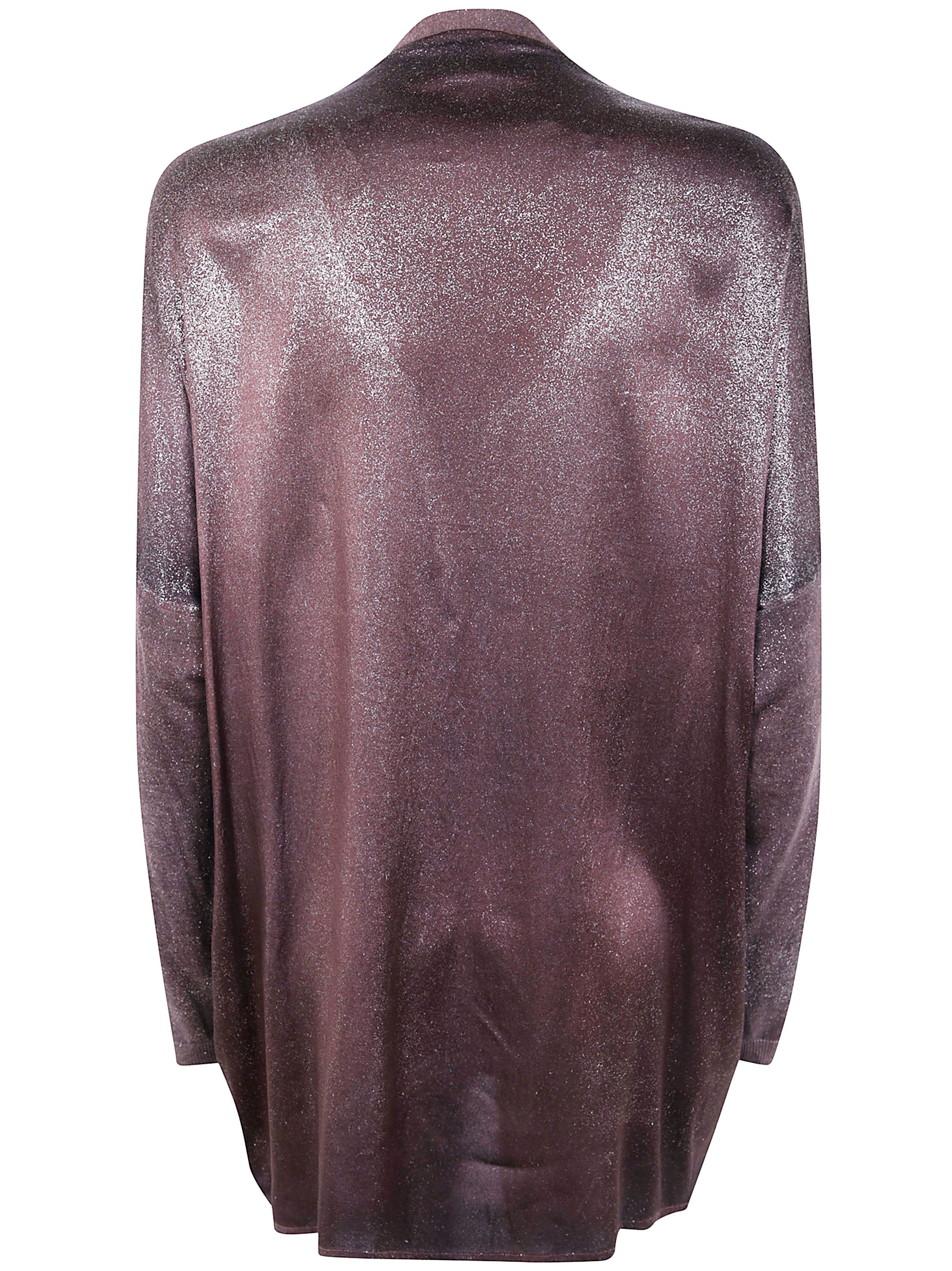 AVANT TOI Star Dust Effect Long Cardigan with Silk Back