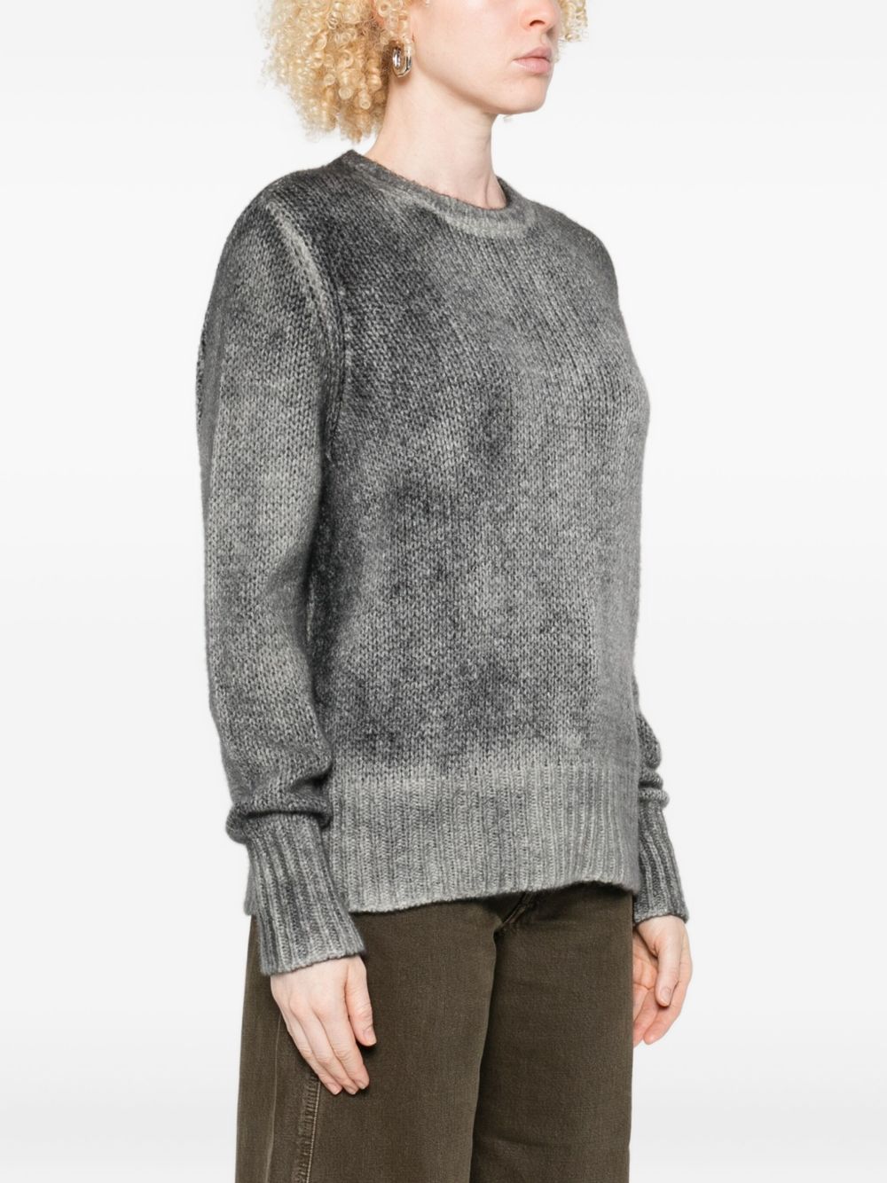 AVANT TOI Cashmere Crewneck Pullover with Ombre Effect for Women