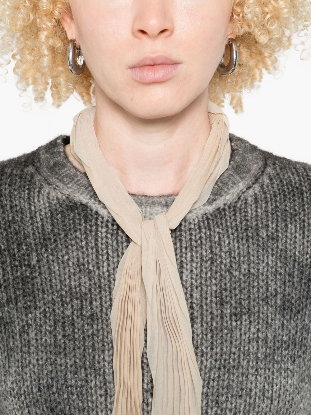 AVANT TOI Cashmere Crewneck Pullover with Ombre Effect for Women