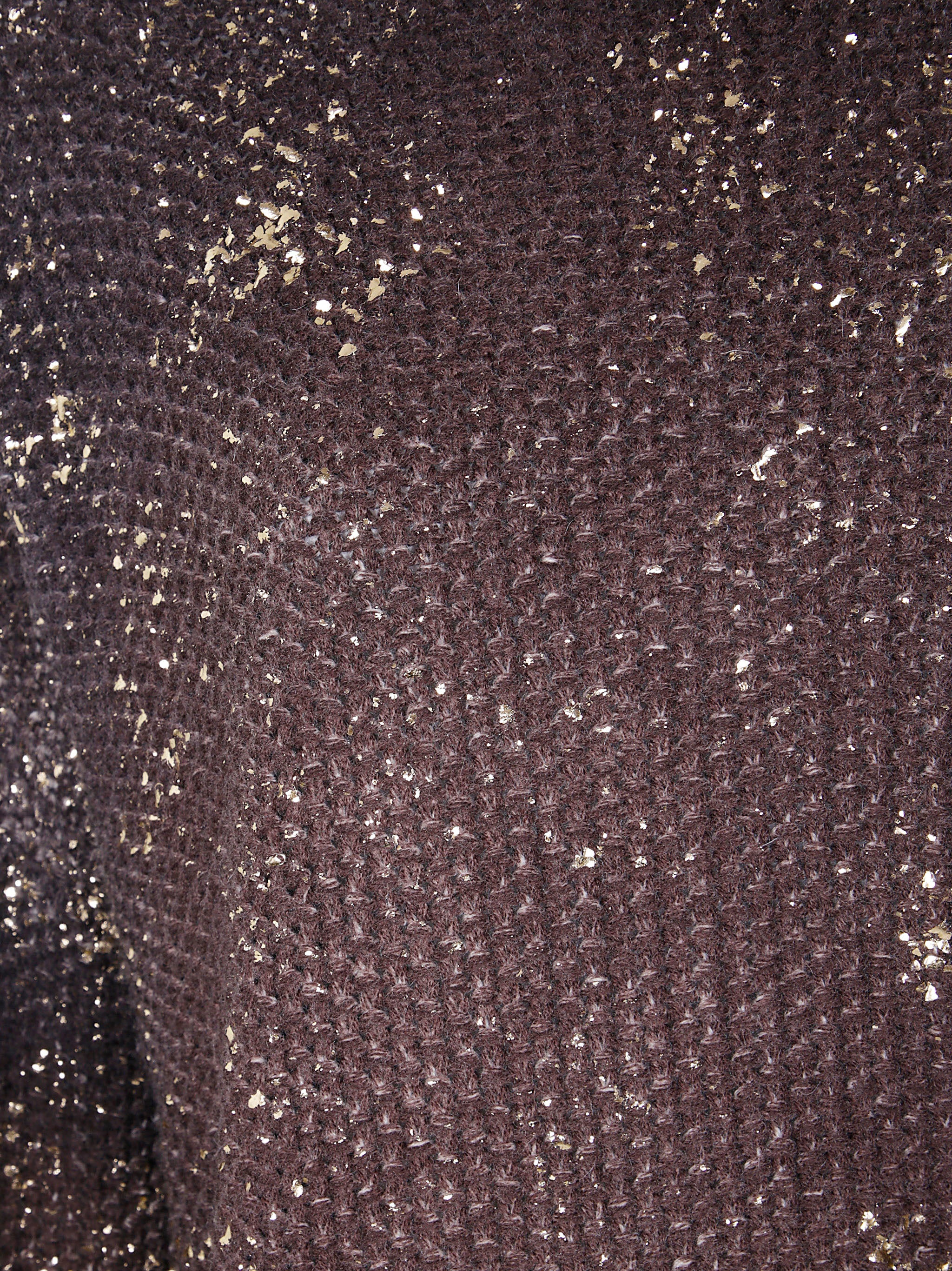 AVANT TOI Textured Round Neck Pullover with Lamination and Studs