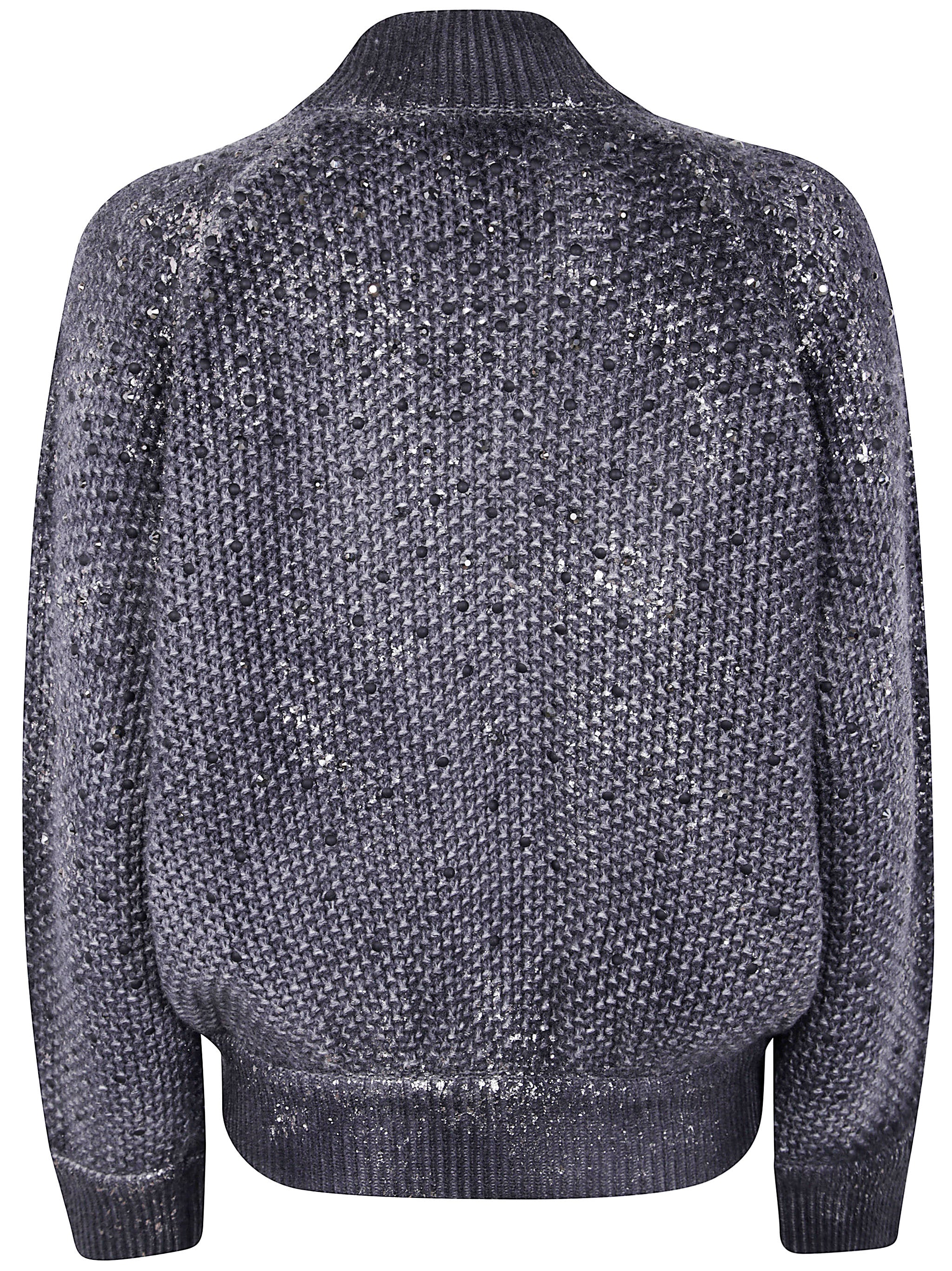 AVANT TOI Moss Stitch Bomber with Shadows, Lamination and Strass